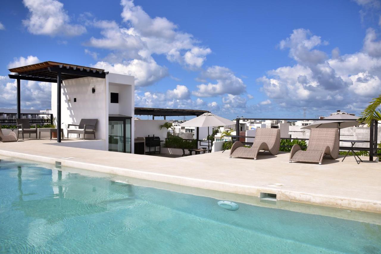 Rentas Vacacionales Torre Diez Playa del Carmen Exteriör bild